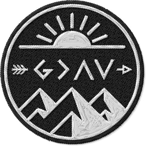 God is Greater Than The Highs and Lows Patch for Clothes – Embroidered Iron on Patch for Backpack Jacket - Fabric Sports Patches for Clothes Souvenirs & Gifts ID45095 in Saudi Arabia