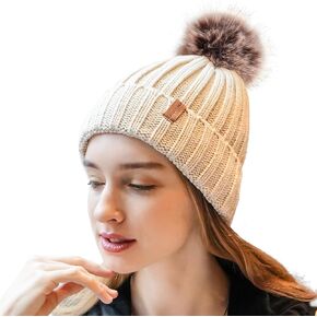 Beanie Winter Hat Unisex Gifts for Women Men Knit Skull Cap Striped Beanies