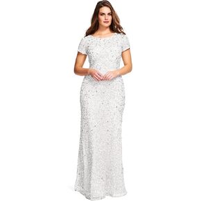Adrianna Papell Women's Scooped Back Long Dress