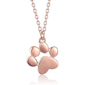 925 Sterling Silver Dog Paw Cat Panda Necklace for Women Cute Dainty Animal Pendant Necklace Gifts for Cat Mom Animals Lover…