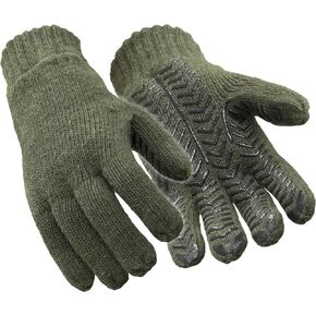 RefrigiWear Fleece Lined Insulated Wool Grip Gloves - Warm Work Glove