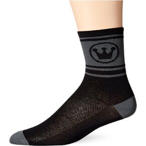 CANARI Men's Cyclewear Race Cycling Socks, Small/Medium, Black