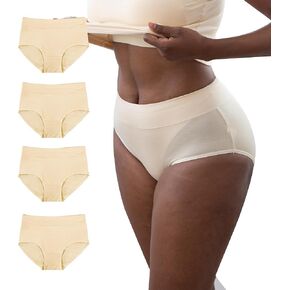 Women's Breathable Underwear, Moisture Wicking Keeps You Cool & Comfortable, Available in Plus Size 4Pack 1305