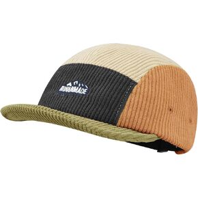 CLAPE Short Brim Hat Corduroy 5 Panel Baseball Cap Classic Camp Hat Flat Brim Dad Hat Street Trucker Snapback Hat