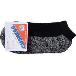 BLACK Thick MINI socks, 3-pack [Large (Men's 162)]