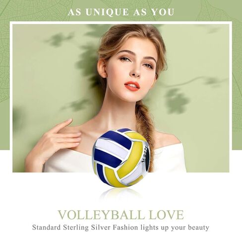 Rugby Charms Baseball Charms Volleyball Charms Sports Charms Sterling Silver Super Bowl Fans Ball Bead for Pandora Bracelet Charms in Saudi Arabia