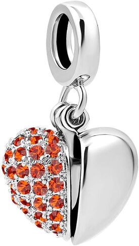 خرزة متدلية من الفضة الإسترلينية I Love You Heart جوهرة الميلاد من LovelyCharms للسوار in Kuwait