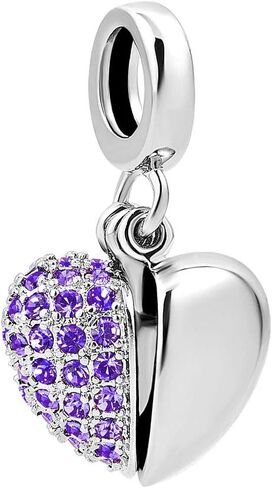 خرزة متدلية من الفضة الإسترلينية I Love You Heart جوهرة الميلاد من LovelyCharms للسوار in Saudi Arabia