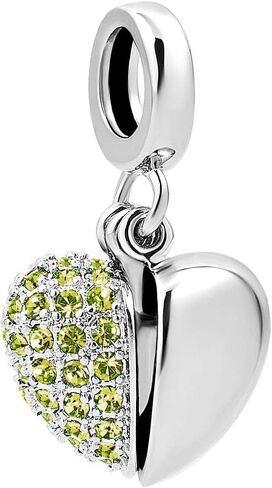 خرزة متدلية من الفضة الإسترلينية I Love You Heart جوهرة الميلاد من LovelyCharms للسوار in Saudi Arabia