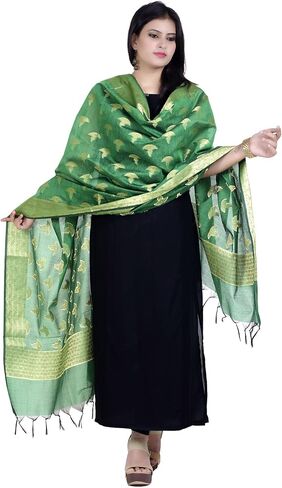هدايا عيد الحب من شاندراكالا لها، وشاح زاري وورك باناراسي للنساء، (D125-P) in Saudi Arabia