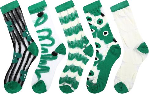 Benefeet Sox Womens Mesh Sheer Socks Vintage Lace Socks for Girls Thin Transparent See Through Sheer Ankle Crew Socks in Saudi Arabia