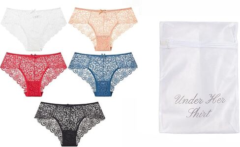 Underwear for women sexy soft lace bikini panties pack of 5 in Saudi Arabia