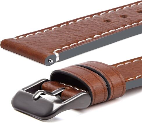 Fullmosa Watch Bands Top Wax Leather Watch Band / حزام 18 ملم 20 ملم 22 ملم 24 ملم للرجال والنساء in Kuwait