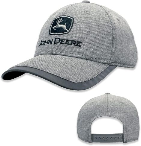 John Deere Mens Diamond Weave Poly Spandex Reflective Visor Hat Baseball Cap, Oxford, One size in Saudi Arabia
