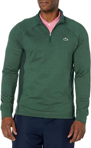 Lacoste Men’s Golf Sweatshirt with Inset Crew Neck in Saudi Arabia