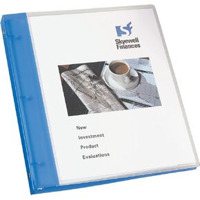 Avery Flexible View 3 Ring Binder, 1/2 Inch Round Rings, 1 Blue Binder (17670)