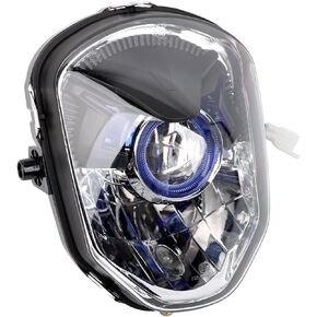 mokuo Motorcycle 12V 35W Halogen Headlight Assemblies 4000K Fit for 2013-2016 Honda Grom Msx 125 SF