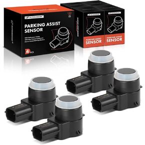 A-Premium 4-PC Reverse Backup Parking Assist Sensor Compatible with Select Chevrolet & Cadillac & Buick Models - Equinox 2010-2012, SRX 2010-2016, Verano, Volt, ELR, XLR, Replace# 25855506, 25981156
