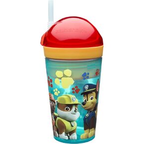 Zak Designs Peppa Pig ZakSnak All-In-One Drink Tumbler + Snack Container For Toddlers – Spill-proof 4oz Snack Container Screws Securely Onto 10oz Tumbler With Accessible Straw, Peppa Pig