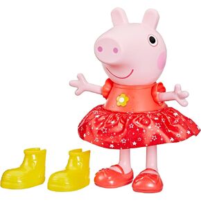 Peppa Pig Peppa’s Muddy Puddles Party Singing and Dancing Doll, Interactive Electronic Preschool Toys for Girls and Boys, Ages 3+