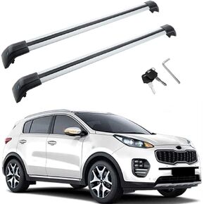MotorFansClub Cross Bars Fit for KIA Sportage 2016 2017 2018 2019 2020 2021 2022 Baggage Luggage Roof Rack Rail(2PCS)