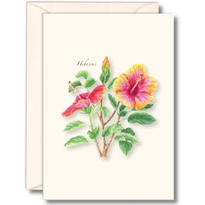 Earth Sky + Water - Hibiscus Notecard Set - 8 Blank Cards with Envelopes