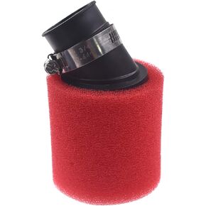 COEFEPIY 32mm Red Bent Air Filter Bent Foam Cleaner For 50cc 70cc 90cc 110cc 125cc Motorcycle ATV Quad Scooter Go Kart Moped Pit Dirt Racing Super Pocket Bike for Yamaha Suzuki