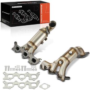 A-Premium Front 2-PC Exhaust Manifold Catalytic Converter Kit Direct-Fit Compatible with Dodge Avenger 2008-2010 & Chrysler Sebring 2007-2010, 2.7L, EPA Compliant