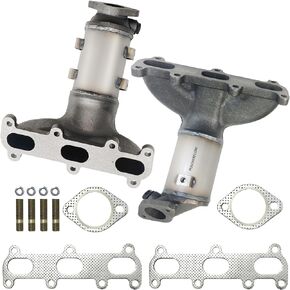 PULCHERFLOW Left & Right Catalytic Converter Compatible with 2007 2008 2009 Hyundai Santa Fe 2.7L High Performance (EPA Compliant)