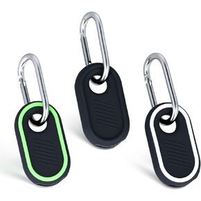 3pcs Protective Cases for Galaxy Smart Tag 2, Anti-Slip Soft Tracking Device Protective Silicone Cover with Key Ring GPS Item Finders Accessories for Keys Wallet Luggage Kids Pets