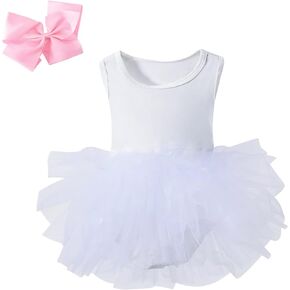 PAITTY Ballet Tutu for Girls Toddler Ballet Leotard Little Girl Skirt Ballerina Dance Dress,18Months-7Years