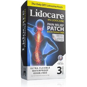 رقعة تخفيف إجهاد الظهر والكتف من Blue Emu Lidocare سريعة المفعول، عدد 3 (عبوة من قطعة واحدة) in Kuwait
