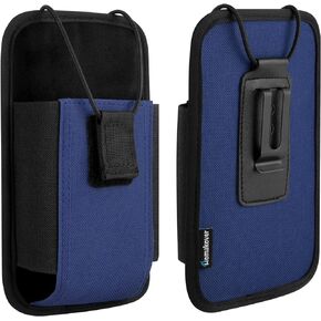 Large Scanner Holster, Rugged Vertical Carrying Case Pouch for Zebra TC75x, TC75, TC70x, TC70, TC72, TC77, M60, MC65, MC67 Mobile Computer Handheld Barcode Scanner Holder with Metal Belt Clip (Black)