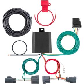 CURT 56334 Vehicle-Side Custom 4-Pin Trailer Wiring Harness, Fits Select Dodge Nitro, Jeep Liberty , Black