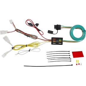 Oyviny Vehicle Side Custom 4 Way Trailer Wiring Harness for 2004-2015 Toyota Prius, Prius 56147 Tow Hitch 4-Way Flat Connector