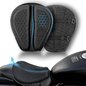 Motorcycle Seat Cushion 3D Honeycomb Motorcycle Gel Seat Cushion Petal Shape Design - Not Stuffy, Protecting Sensitive Areas, Stay Cool and Comfortable for Long Ride
