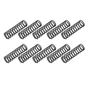 uxcell Compression Spring - 1.2mm Wire Dia , 12mm OD , 40mm Free Length Spring Steel Extension Spring,Black,10Pcs
