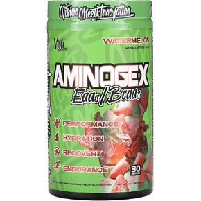 VMI Sports Aminogex Ultra | EAA + BCAA Powder | Amino Acid + Hydration Recovery Drink with Electrolytes, Betaine and Glutamine | (30 Servings) (Blue Shark Gummy)