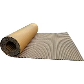 2 Rolls(14 x 144in）Brown Single Face Corrugated B Flute Cardboard Roll Shipping Corrugated Roll Paper Corrugated Wrap for Packing, Storage, Shipping, DIY.