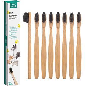 H&H Pets Bamboo Toothbrush Set for Dogs and Cats - Ultra Soft Bristles & Biodegradable Wooden Toothbrush, Puppy Supplies, Dog Dental Set, Eco-Friendly Pet Supplies (Large; 3-Count Pack)