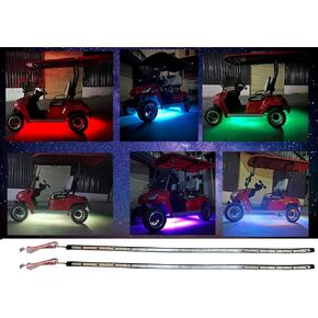 Dr.Acces Golf Cart LED Light Strip Kit Golf Cart Underglow Neon Lighting for EZGO Club Car Yamaha, 27 Modes Multi-Color Lighting