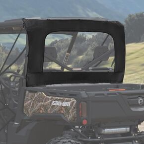 YONQIFON Can-Am Defender Soft Rear Window Rear Windshield Compatible with XMR Max HD 5/ 7/ 8/ 9/ 10 DPS XT 2016-2024 PVC Dustproof Full Windscreen Zipper Rear Back Window