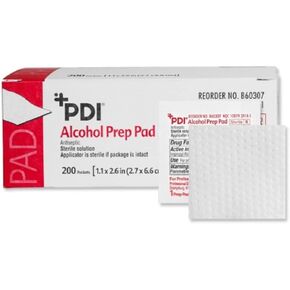 Pdi Alcohol Prep Pads, White, 200/box