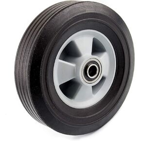 WSEPN-10 Heavy Duty Semi Pneumatic Solid Rubber Flat Free Tubeless Hand Truck/Utility Tire, 2-1/4" Offset Hub, 5/8" Ball Bearing (Qty: 1)