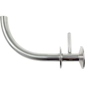 JOWIN 1.5" TC x 1.5" TC x 3/4" Diameter Tube Tri Clover Pickup Dip Tube SS304 Tri Clamp Racking Arm Home Brew Fitting