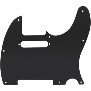 ROZILO معدن الألومنيوم المؤكسد أمريكي عتيق 8 فتحات طراز Tele Pickguard مع براغي تناسب الولايات المتحدة الأمريكية/المكسيكية حاجز قياسي أسود لليد اليمنى