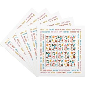 Thinking of You (Sheet of 20) First-Class Mail Forever Postage Stamps 2023 Scott 5803-5807