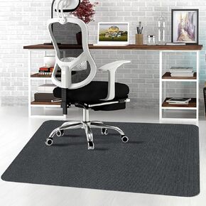 Office Chair Mat for Hardwood Floors & Tile Floor, 47" x 35" Office Gaming Rolling Floor Mat Desk Computer Chair Mats Anti-Slip Floor Protector Rug for Home/Office