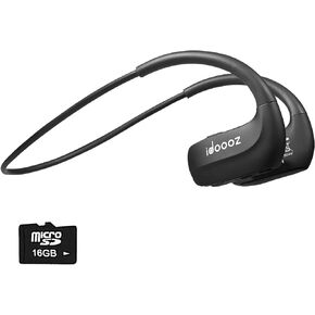 MP3 Player with Bluetooth Built-in 16 GB Memory, idoooz Mp3 Player with Bluetooth Headphone, Wireless Bluetooth Headphone for Running Gym Jogging Sports, Lossless Sound Quality (All-in-One)