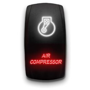 AIR Compressor -Laser Etched 5-Pin Double Pole Single Throw AIR Compressor Maintained ON-Off DPST Toggle Switch 20A 12V